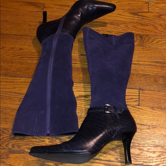 Franco Sarto Shoes - Franco Sarto Suede & Leather People Heeled Boots